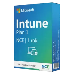 Microsoft Intune Plan 1 NCE 1 rok – klucz licencyjny z fakturą VAT 23%