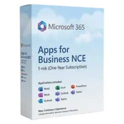 Microsoft 365 Apps for Business NCE 1 rok – legalna licencja, gwarancja autentyczności