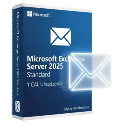 Microsoft Exchange Server 2025 Standard — 1 CAL Urządzenia – natychmiastowa dostawa email, wsparcie w jęz. polskim