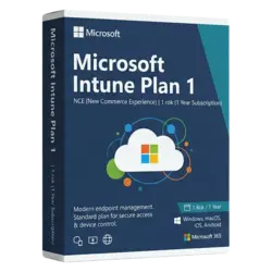 Microsoft Intune Plan 1 NCE 1 rok – legalna licencja, gwarancja autentyczności