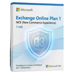 Microsoft Exchange Online Plan 1 NCE 1 rok – natychmiastowa dostawa email, wsparcie w jęz. polskim