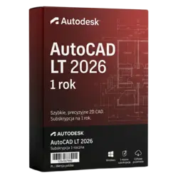 Autodesk AutoCAD LT 2026 1 rok – legalna licencja, gwarancja autentyczności