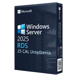 Microsoft Windows Server 2025 RDS 25 CAL Urządzenia – klucz licencyjny z fakturą VAT 23%