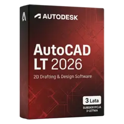 Autodesk AutoCAD LT 2026 3 lata – legalna licencja, gwarancja autentyczności