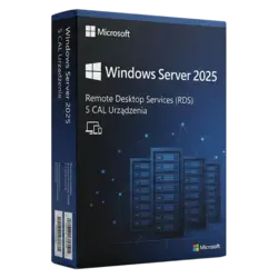 Microsoft Windows Server 2025 RDS 5 CAL Urządzenia – legalna licencja, gwarancja autentyczności