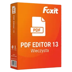 Foxit PDF Editor 13 wieczysta – klucz licencyjny z fakturą VAT 23%