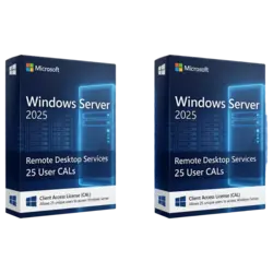 Microsoft Windows Server 2025 RDS 25 CAL Użytkownika – natychmiastowa dostawa email, wsparcie w jęz. polskim