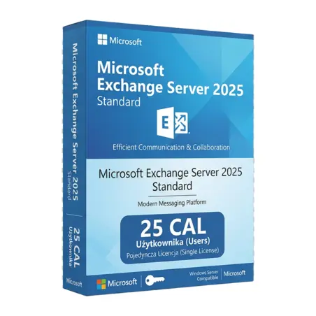 Microsoft Exchange Server 2025 Standard 25 CAL Użytkownika