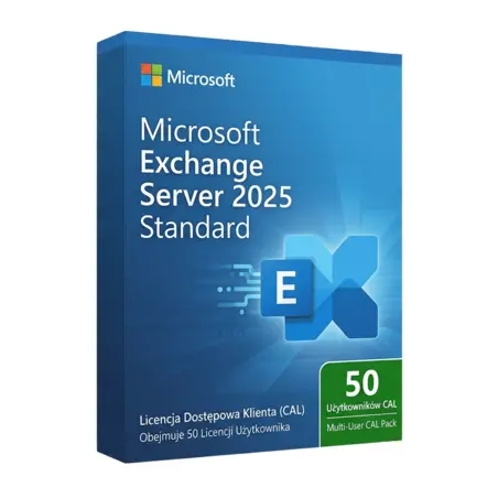 Microsoft Exchange Server 2025 Standard 50 CAL Użytkownika