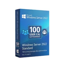 Microsoft Windows Server 2022 Standard 100 CAL Użytkownika – natychmiastowa dostawa email, wsparcie w jęz. polskim