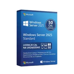 Microsoft Windows Server 2025 Standard 50 CAL Urządzenia – natychmiastowa dostawa email, wsparcie w jęz. polskim