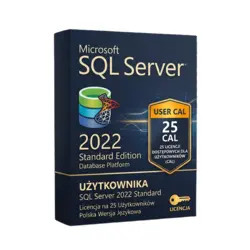 Microsoft SQL Server 2022 Standard 25 CAL Użytkownika – natychmiastowa dostawa email, wsparcie w jęz. polskim