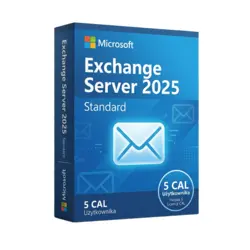 Microsoft Exchange Server 2025 Standard 5 CAL Użytkownika – natychmiastowa dostawa email, wsparcie w jęz. polskim