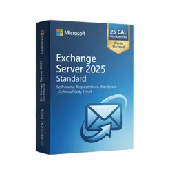 Microsoft Exchange Server 2025 Standard 25 CAL Użytkownika – natychmiastowa dostawa email, wsparcie w jęz. polskim