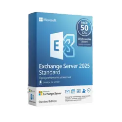 Microsoft Exchange Server 2025 Standard 50 CAL Użytkownika – natychmiastowa dostawa email, wsparcie w jęz. polskim