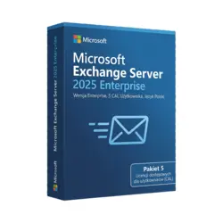 Microsoft Exchange Server 2025 Enterprise 5 CAL Użytkownika – natychmiastowa dostawa email, wsparcie w jęz. polskim