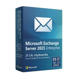 Microsoft Exchange Server 2025 Enterprise 25 CAL Użytkownika – natychmiastowa dostawa email, wsparcie w jęz. polskim