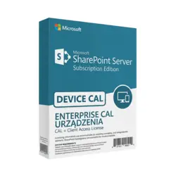 Microsoft SharePoint Server SE Enterprise CAL Urządzenia – natychmiastowa dostawa email, wsparcie w jęz. polskim