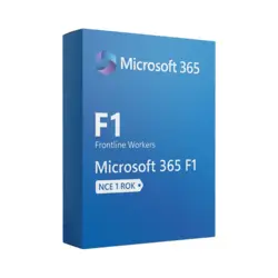 Microsoft 365 F1 NCE 1 rok – natychmiastowa dostawa email, wsparcie w jęz. polskim