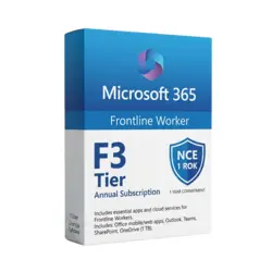 Microsoft 365 F3 NCE 1 rok – natychmiastowa dostawa email, wsparcie w jęz. polskim