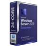 Windows Server 2019 Datacenter 24-Core — pudełko produktowe widok boczny 24-CORE