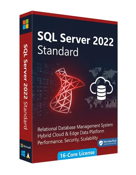Microsoft SQL Server 2022 Standard 16 Core klucz