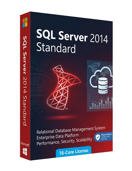 Microsoft SQL Server 2014 Standard 16 Core klucz