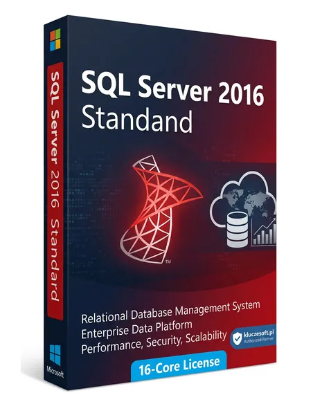 Microsoft SQL Server 2016 Standard 16 Core klucz