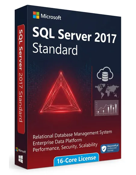 Microsoft SQL Server 2017 Standard 16 Core klucz