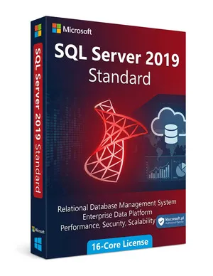 Microsoft SQL Server 2019 Standard 16 Core klucz licencyjny