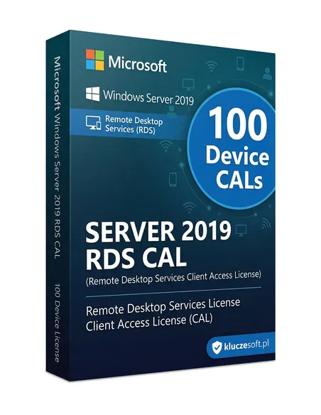 Microsoft Windows Server 2019 RDS 100 CAL Urządzenia klucz