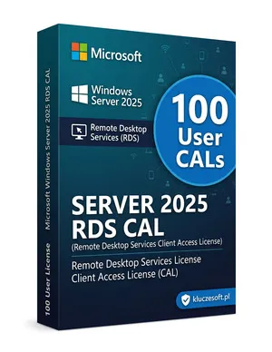 Microsoft Windows Server 2025 RDS 100 CAL Użytkownika klucz licencyjny
