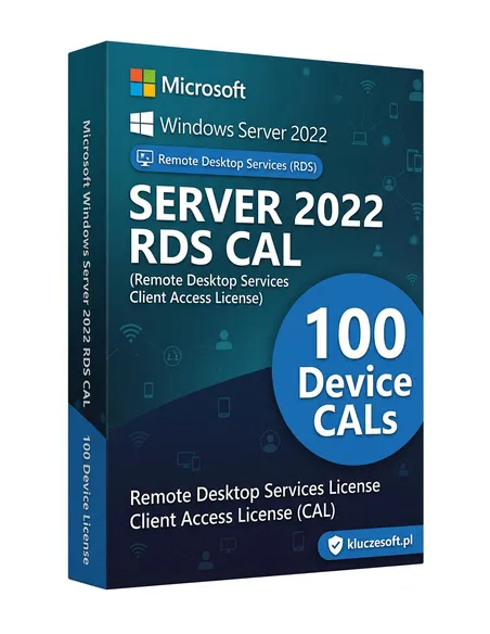 Microsoft Windows Server 2022 RDS 100 CAL Urządzenia klucz