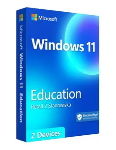 Microsoft Windows 11 Education Retail 2 Stanowiska klucz