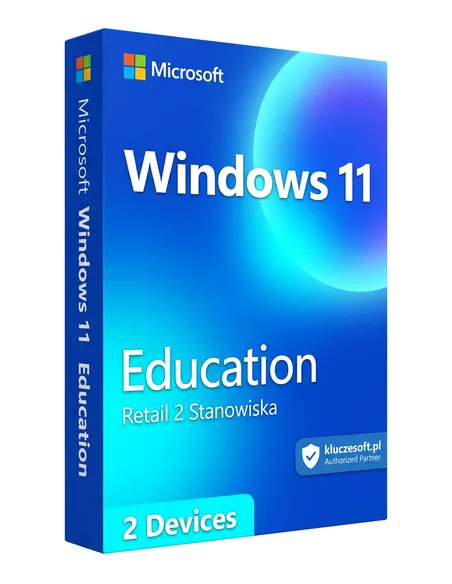 Microsoft Windows 11 Education Retail 2 Stanowiska klucz