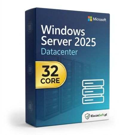 Microsoft Windows Server 2025 Datacenter 32 Core klucz licencyjny