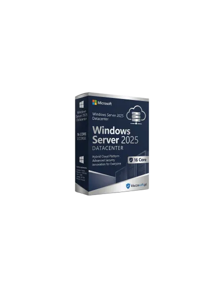 Microsoft Windows Server 2025 Datacenter (16 Core) – oryginalny klucz aktywacyjny | KluczeSoft.pl