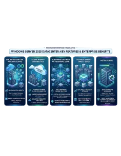Microsoft Windows Server 2025 Datacenter (16 Core) – legalna licencja, gwarancja autentyczności