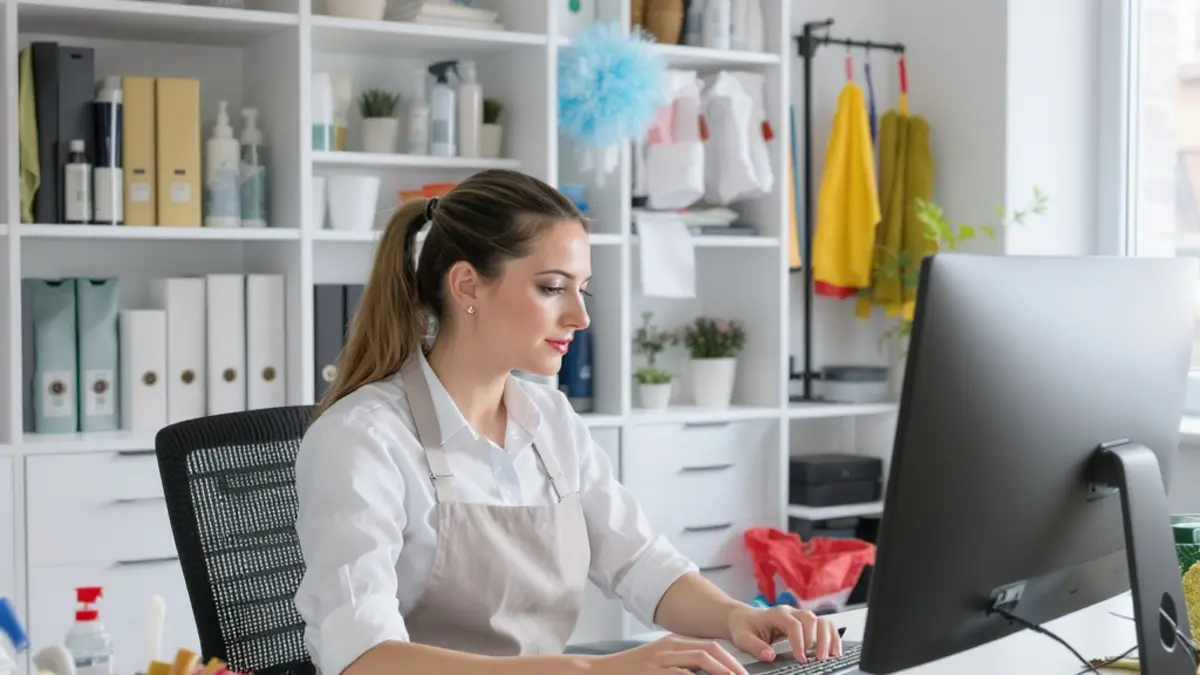 Workspace dla firmy sprzątającej z legalnymi licencjami Microsoft Office i Windows