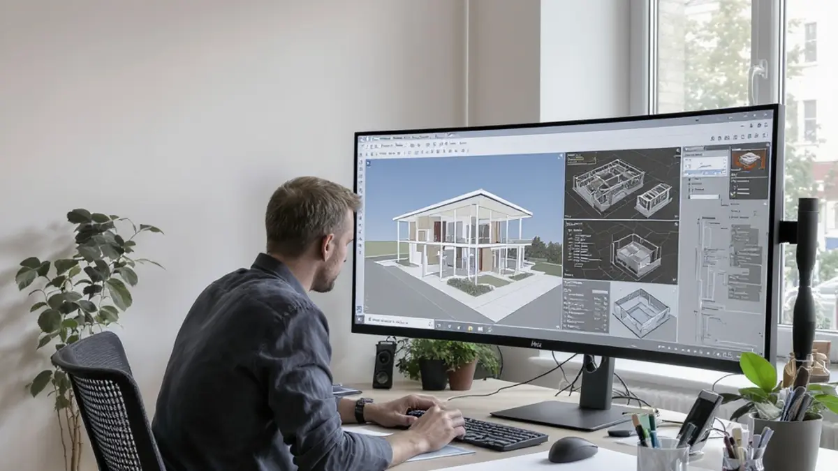 Workspace dla pracowni architektonicznej z legalnymi licencjami Microsoft Office i Windows