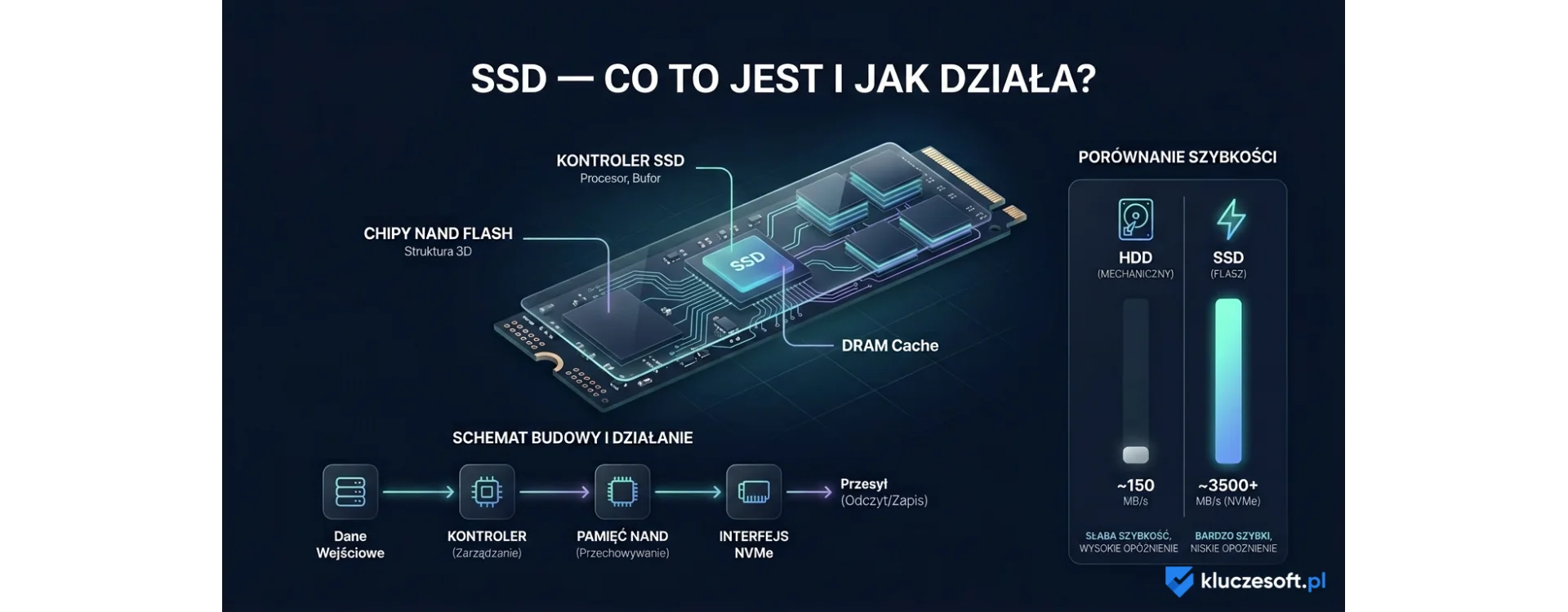 SSD (dysk SSD) - co to takiego o jak działa?