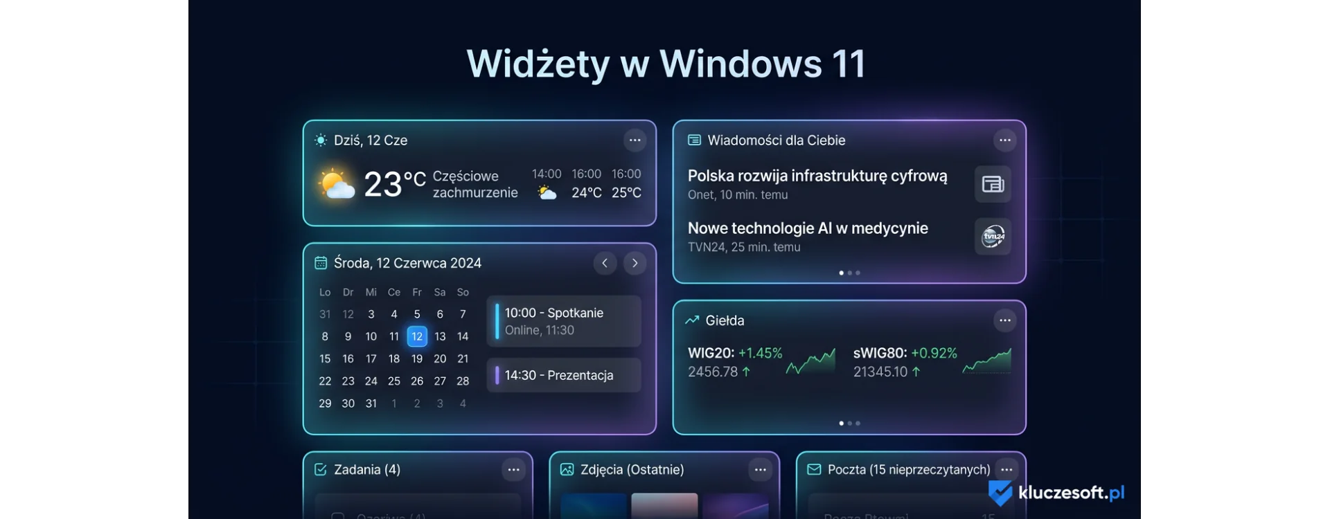 Widżety w Windows 11 - wszystkie informacje pod ręką