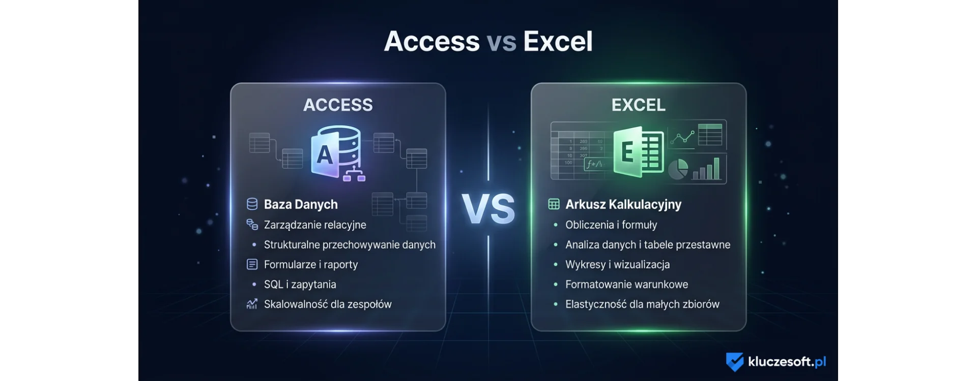 Czym różni się Access od Excela?