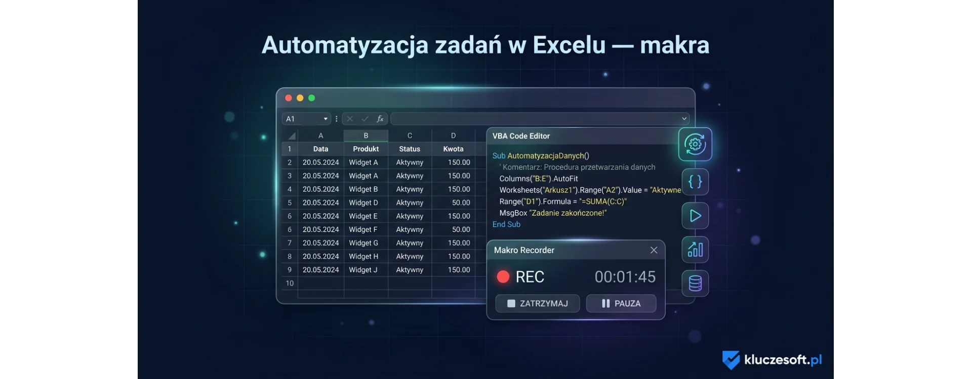 Automatyzacja zadań w Excelu za pomocą makr – poradnik
