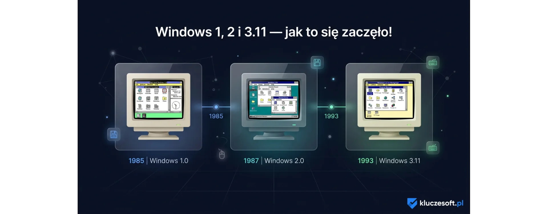 Windows 1, 2 i 3.11, czyli jak to wszystko się zaczęło!