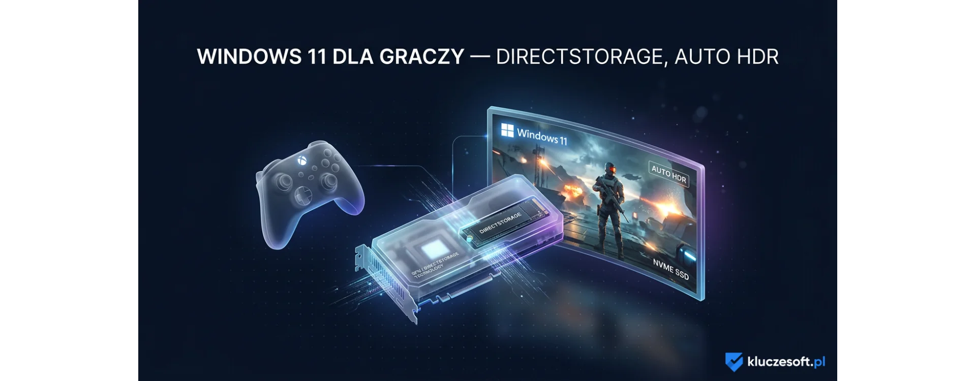 Windows 11 dla graczy — wydajność, DirectStorage, Auto HDR i gaming