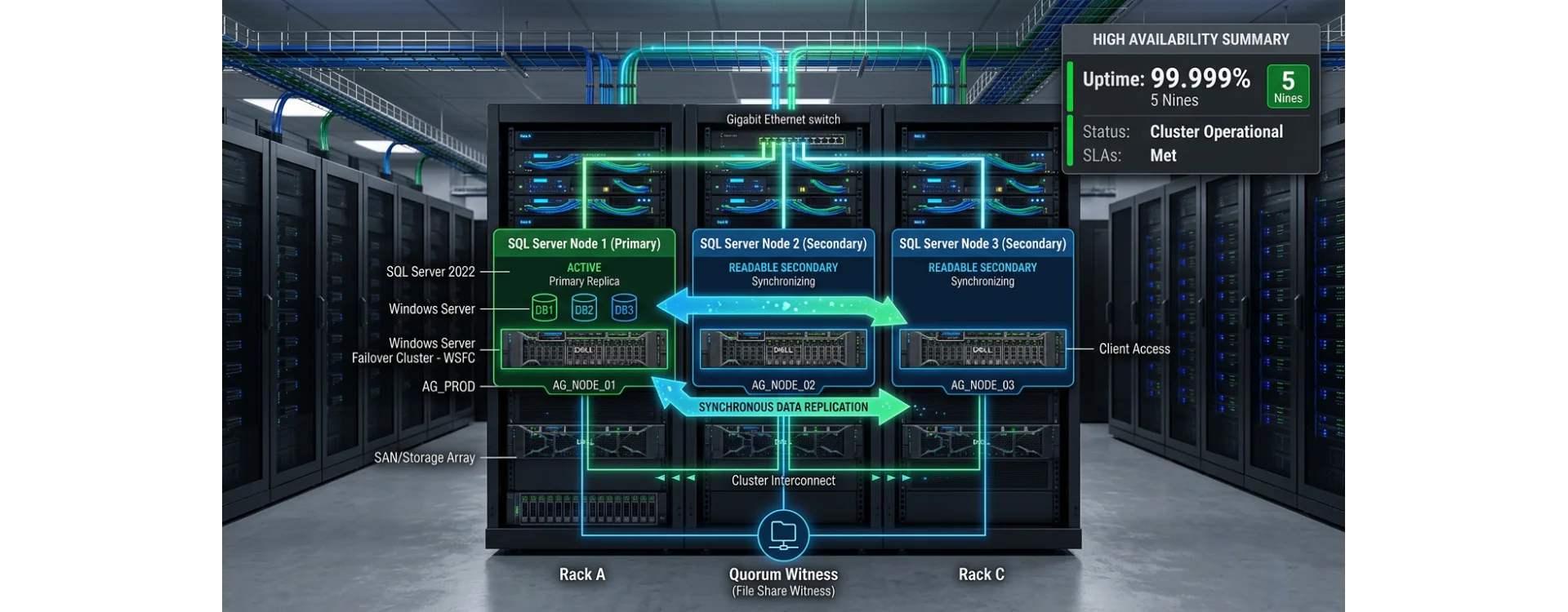 SQL Server Always On — wysoka dostępność bazy danych krok po kroku