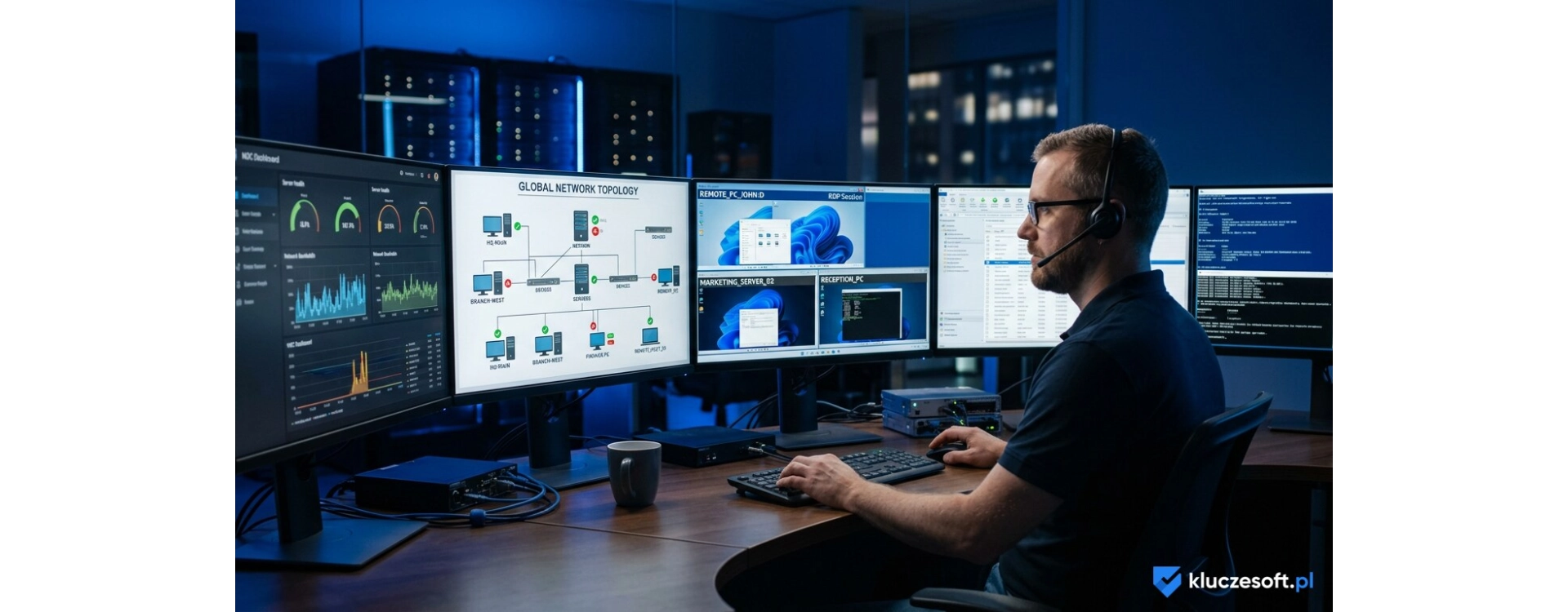 Zdalne zarządzanie komputerami firmowymi — RDP, GPO i Microsoft Intune