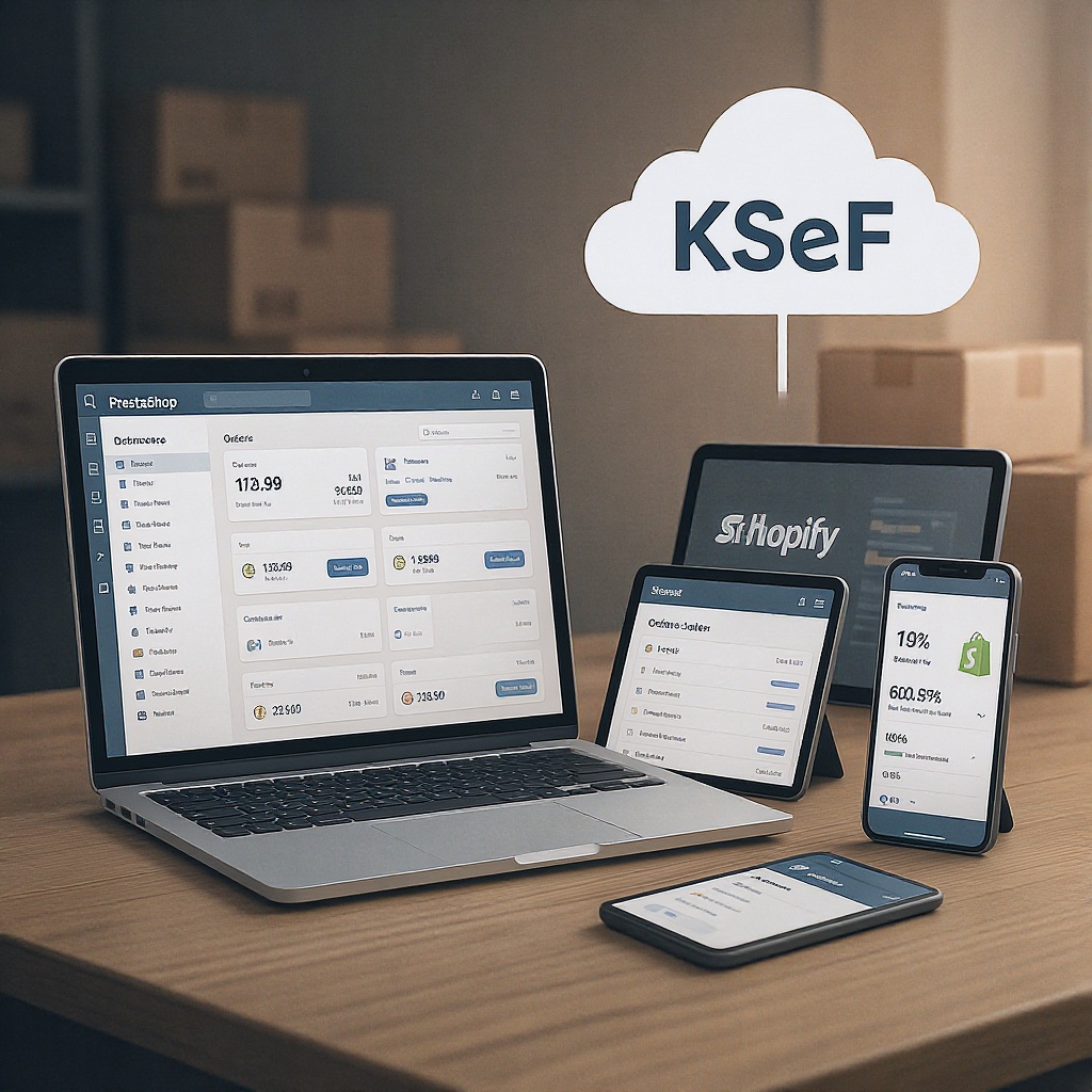 Stack IT dla sklepu internetowego (PrestaShop / Allegro / Shopify) — ERP + KSeF + Backup