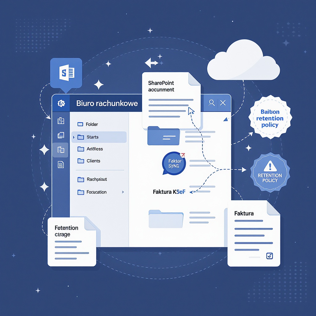 SharePoint Online — biblioteki dokumentów dla biura rachunkowego (z KSeF)